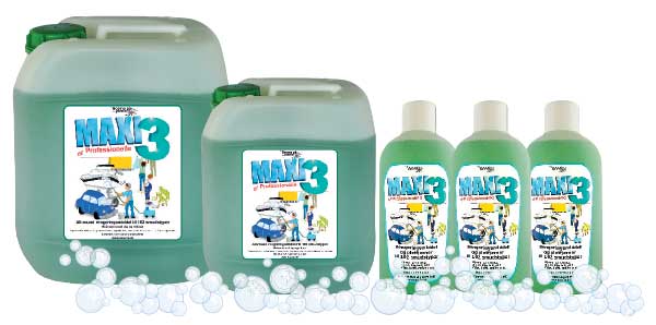 Maxi3 dunke og flasker bobler